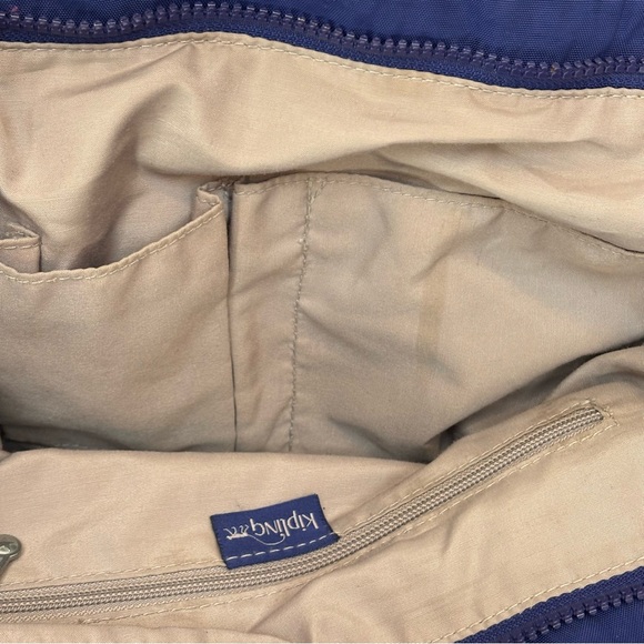 Kipling Shopper Combo Tote Bag Cobalt Blue Style TM5500 Gym Bag Travel - Picture 9 of 12